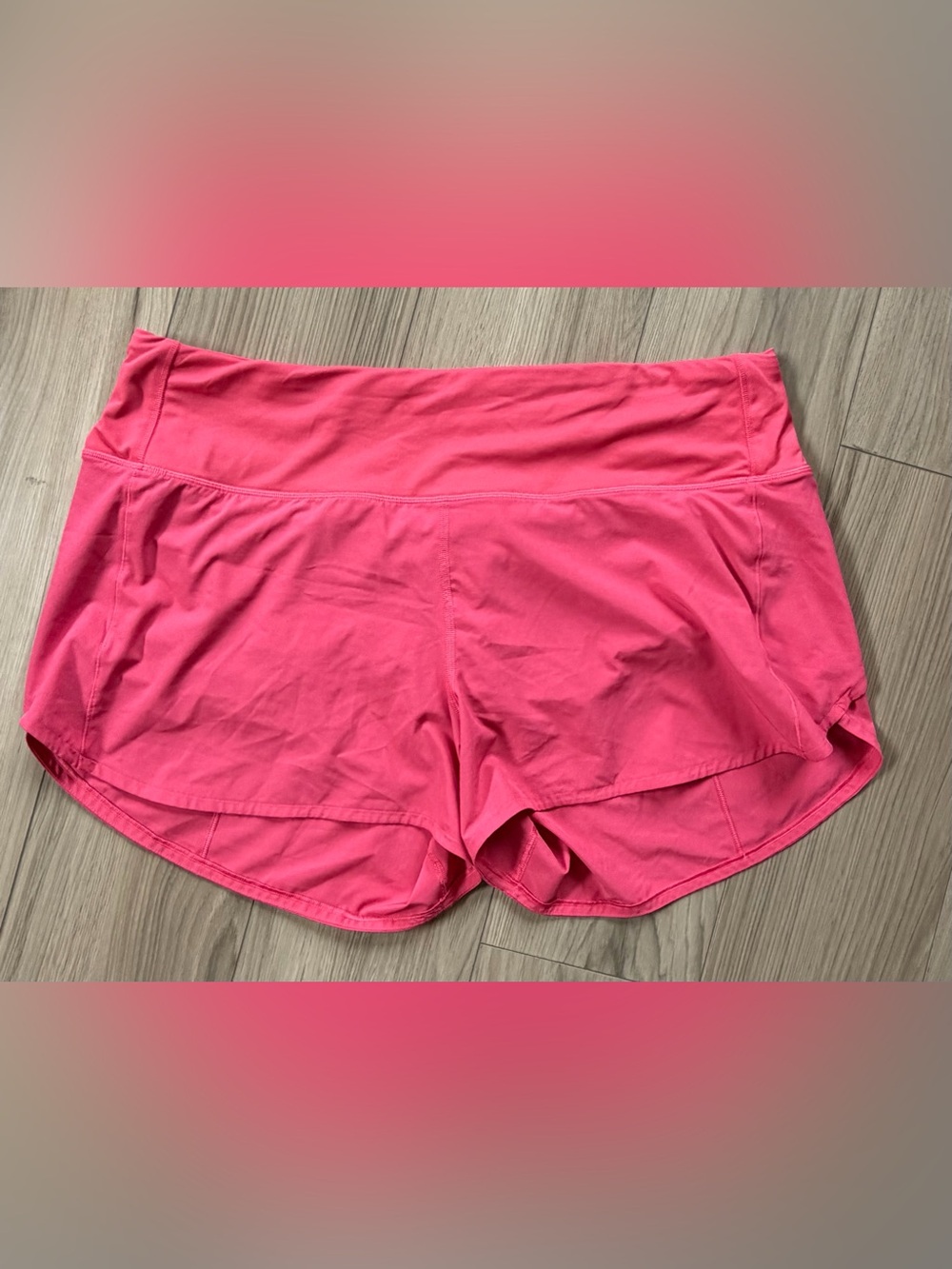 NWOT Lululemon Speed Up Womens High Rise Lined Shorts 4” Pink Square Dot Sz 14